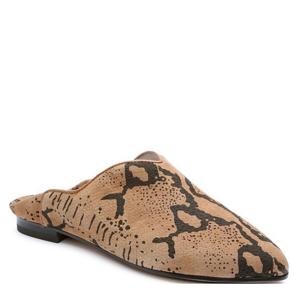 Sanctuary Saieda Snake Print Suede Mules